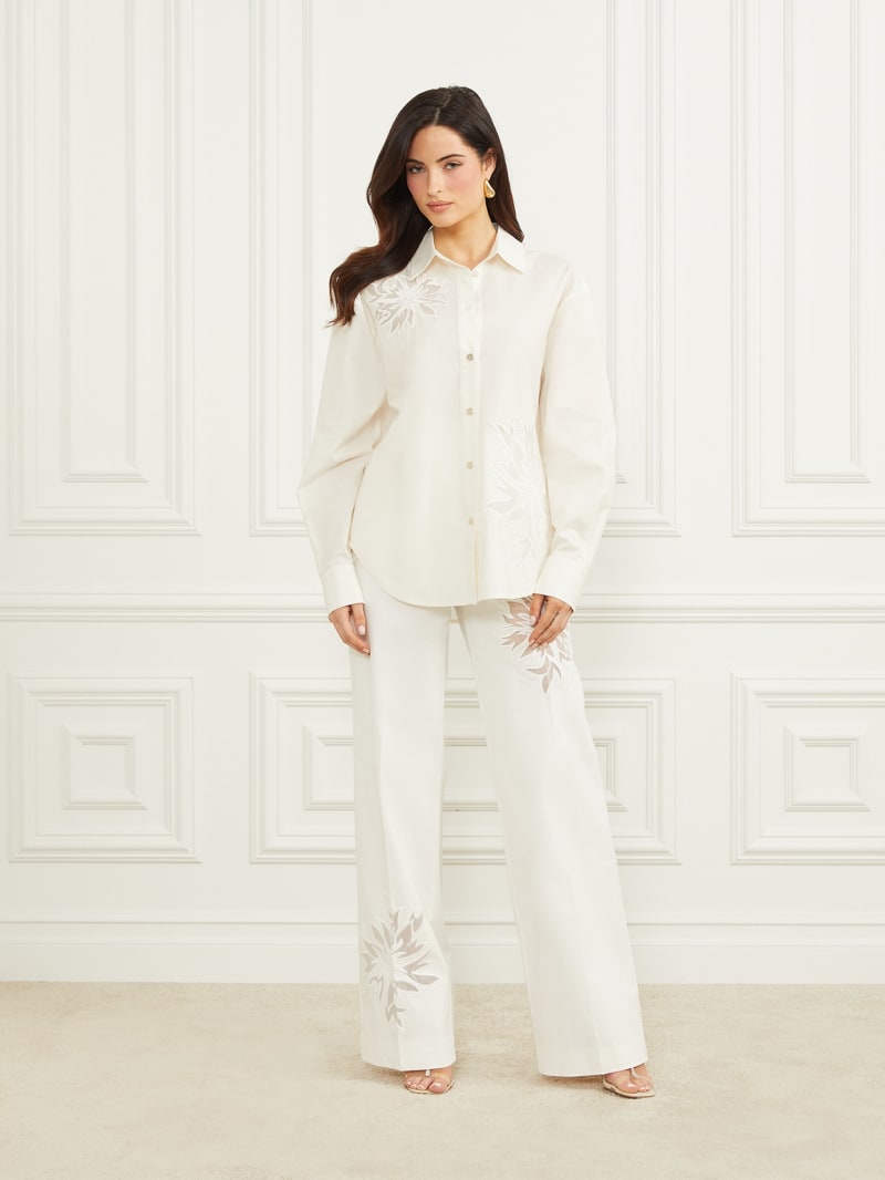 Glam de Fleur Embroidered Shirt | GUESS