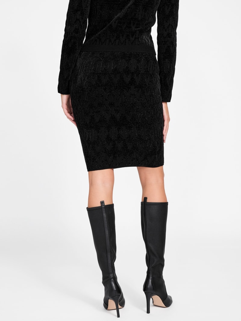 Marciano monogram midi skirt