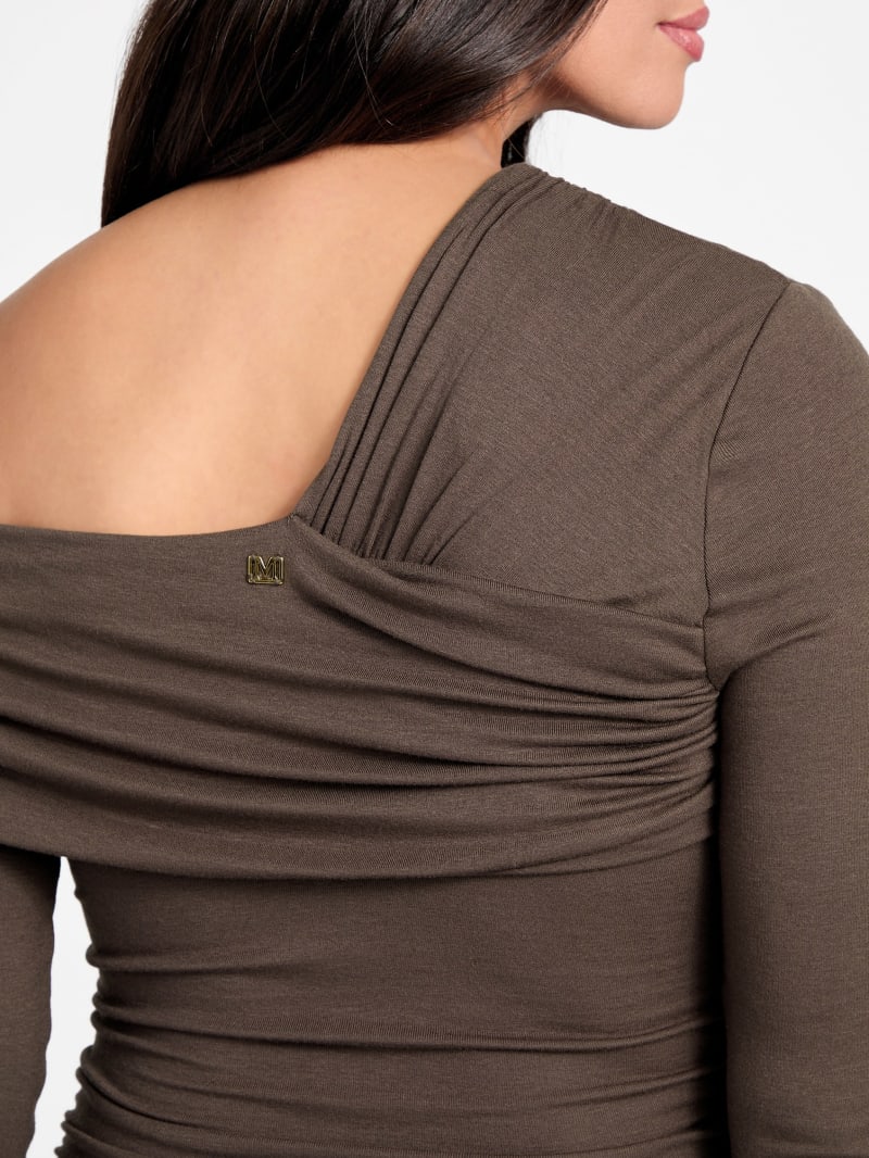Eco Astrid Off-Shoulder Draped Dress