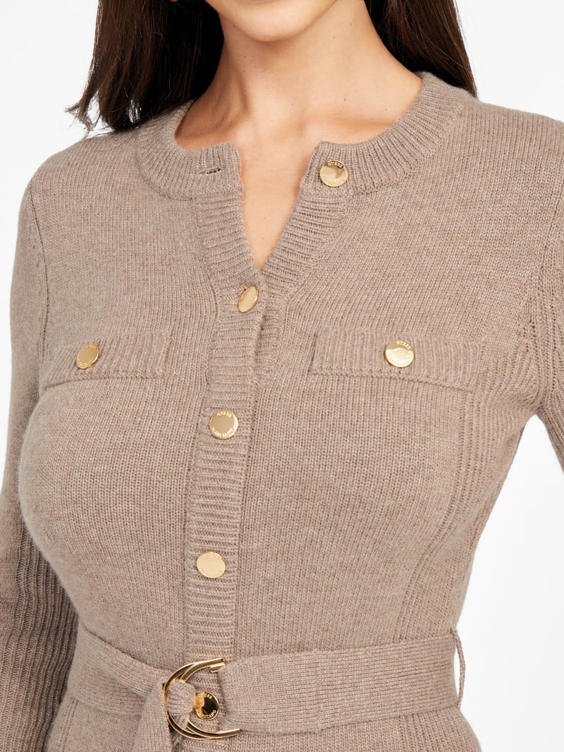 Afrah Pockets Sweater Dress