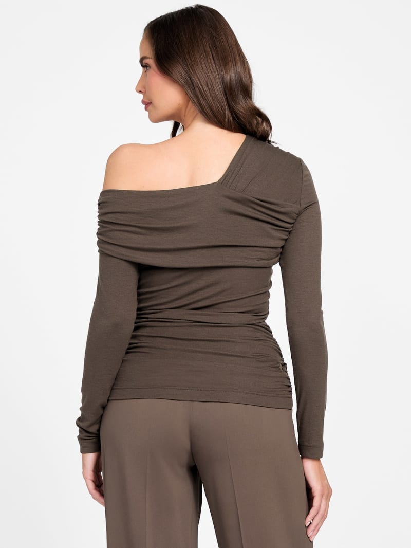 Eco Astrid Asymmetric Draped Top