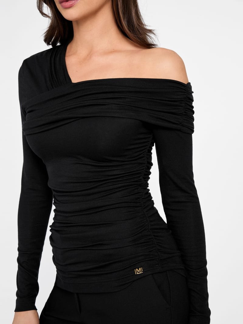 Eco Astrid Asymmetric Draped Top
