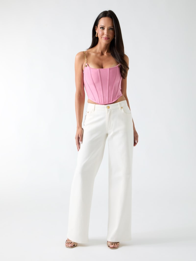 GUESS® Aisha Bustier Bandage Crop Top