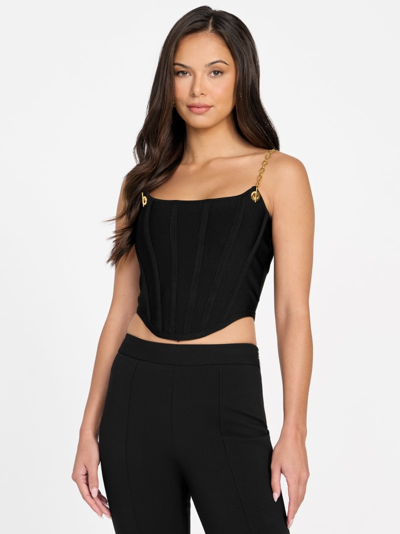 Aisha Bustier Bandage Crop Top