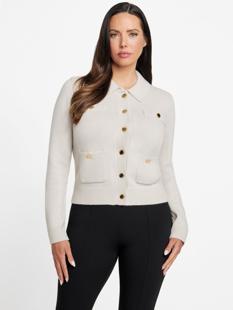 Afrah Pockets Cardigan Sweater