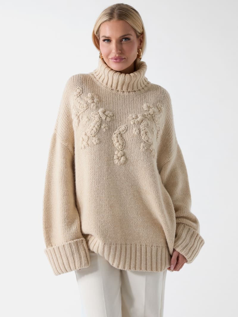 MARCIANO by GUESS® Ahlam Turtleneck Embroidered Sweater
