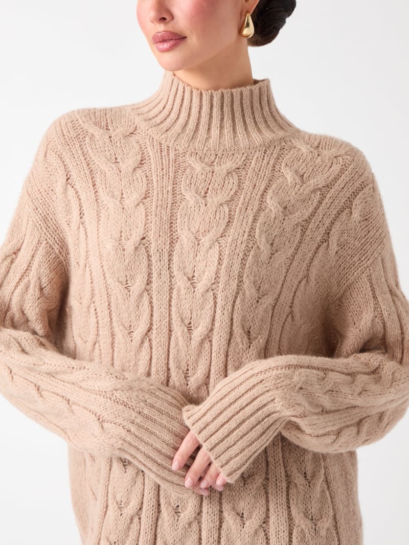 Aida Maxi Cable-Knit Sweater - thumbnail 3