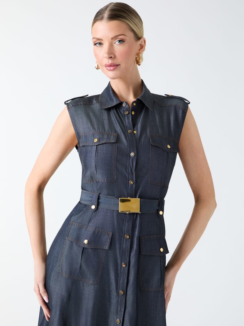 Baby Girl Denim Denim Dress 18 Navy Dress Stylish Dresses Loft Button  Pocket Flounce Dress CUYALZMI