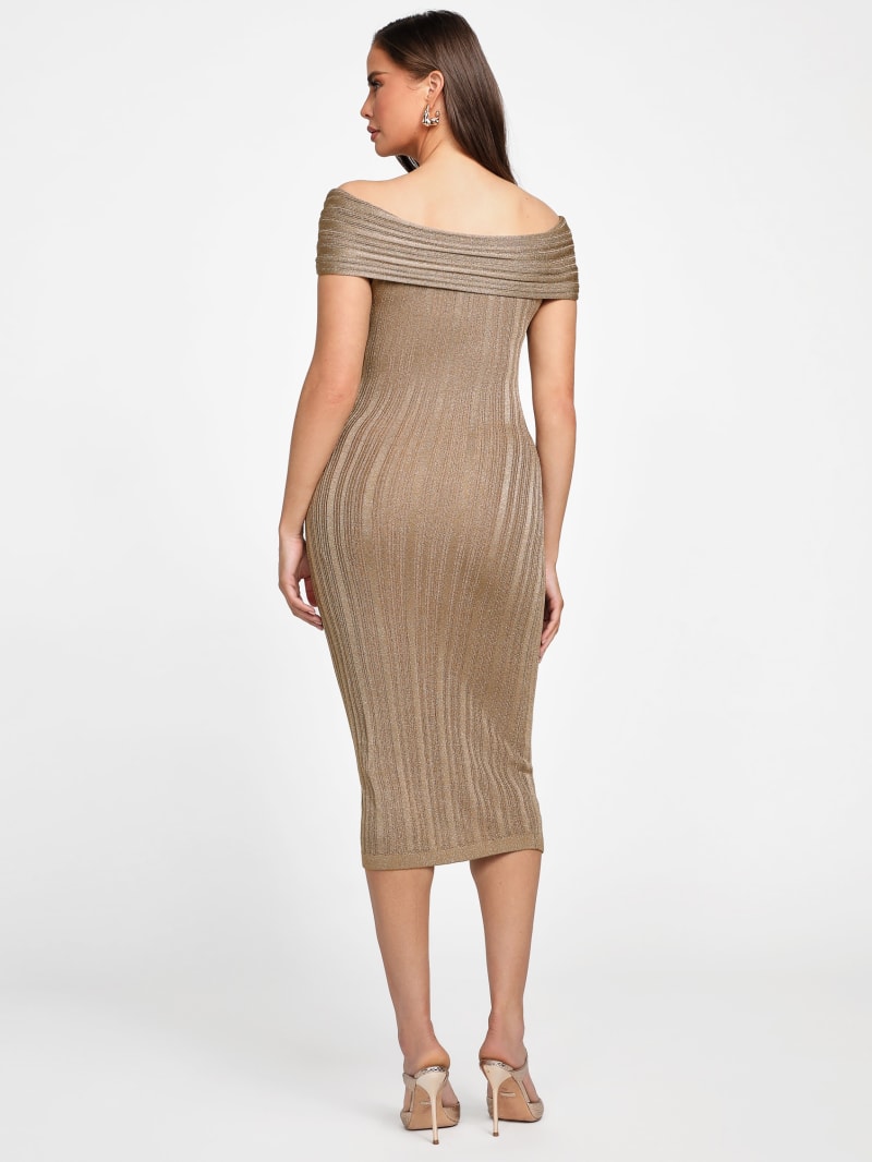 Gia Twisted Lurex Dress