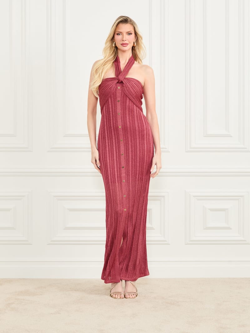 Gia Halter Lurex Dress | GUESS