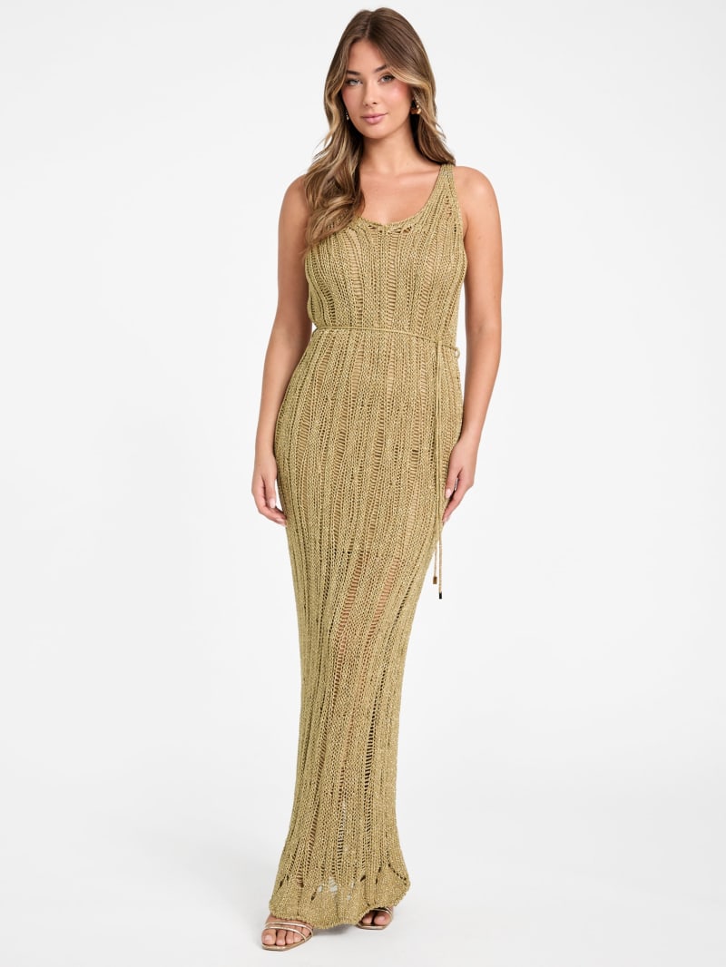 Lucky Lurex Net Maxi Dress | GUESS