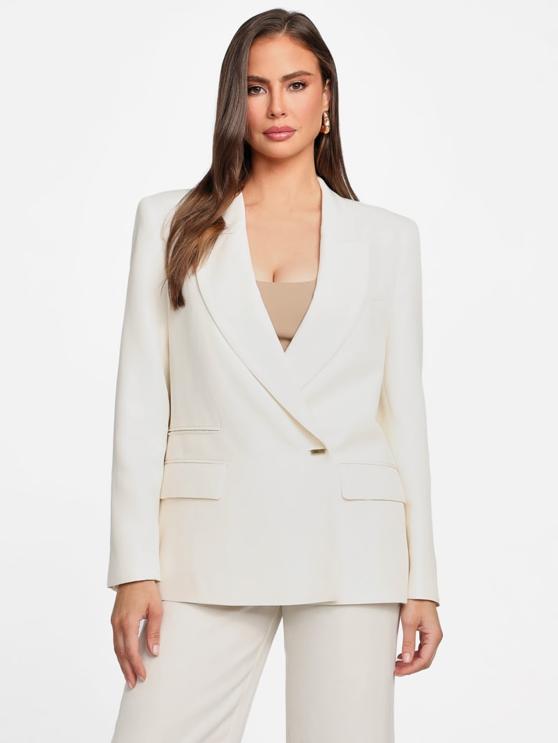 ジャケット Chloe White Cotton Blend Blazer Chloé Tailored Jacket In Cotton Mix Jacquard | Chloé US