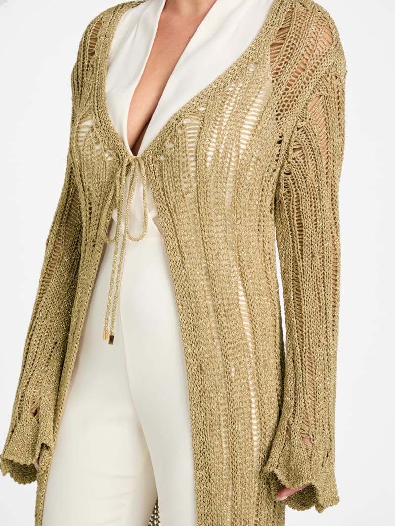 Lucky Lurex Net Duster Cardigan | Marciano
