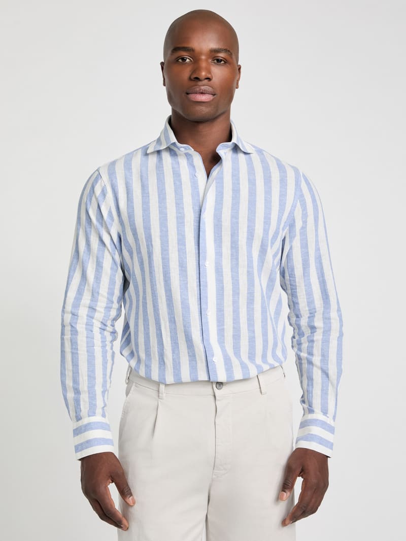 トップスその他 87MM Mmlg MCA STRIPE LSVT BLUE MMLGBD2TLS054BL mens-2025-us-womens-open-peter