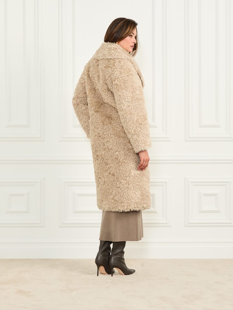 Margot Longline Faux-Fur Coat | GUESS