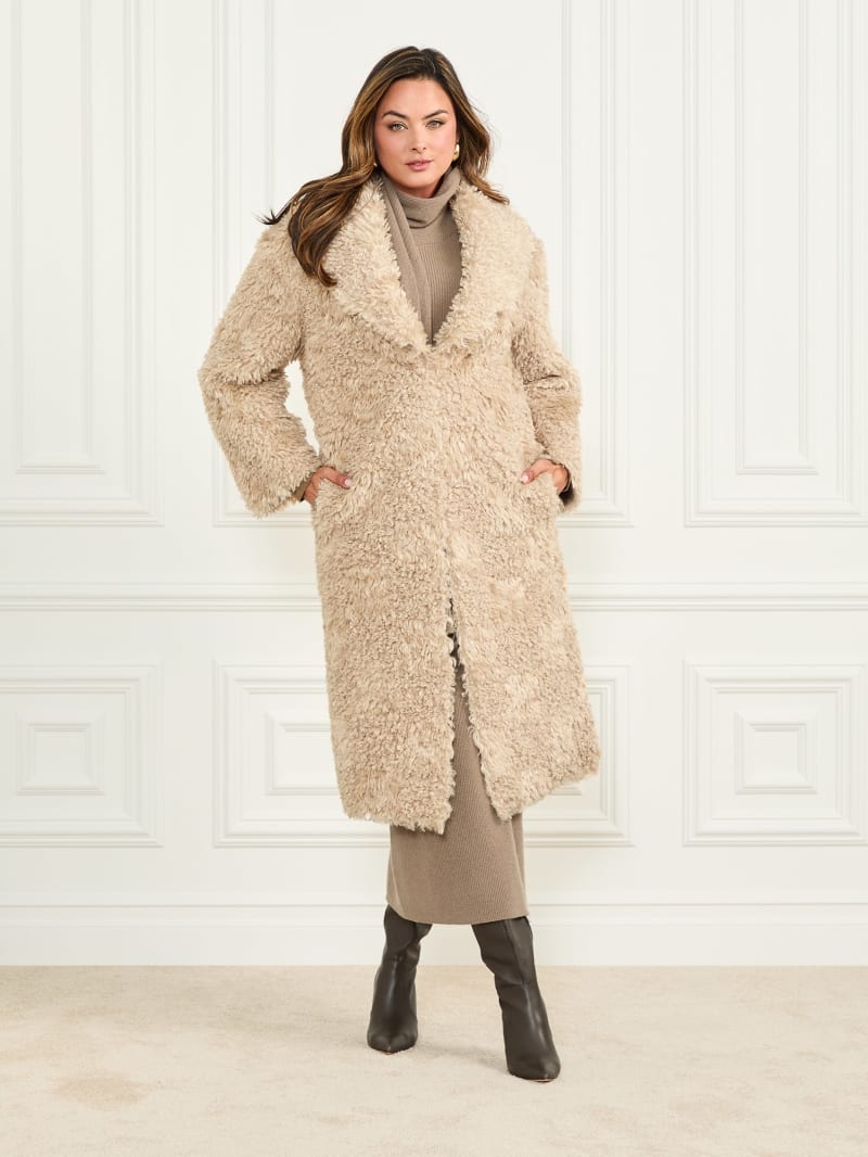 BAL FAUX SHEARING DUFFLE COAT イエロー BAL FAUX SHEARING DUFFLE COAT イエロー