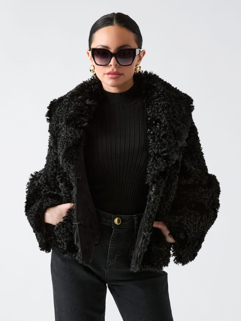 MARCIANO by GUESS® Margot Longline Faux-Fur Coat