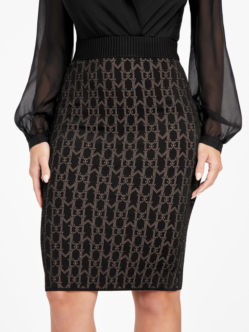 Billie Monogram Sweater Skirt