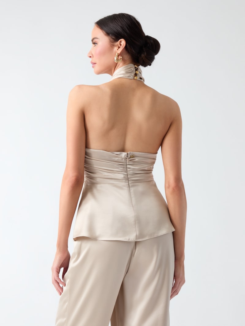 Aretha Satin Crossed Top - thumbnail 5