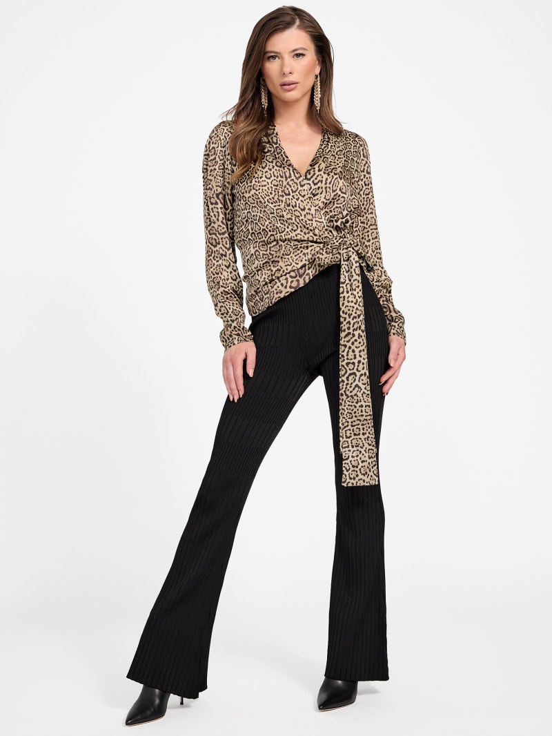 Eco Alanis Printed Wrap Blouse