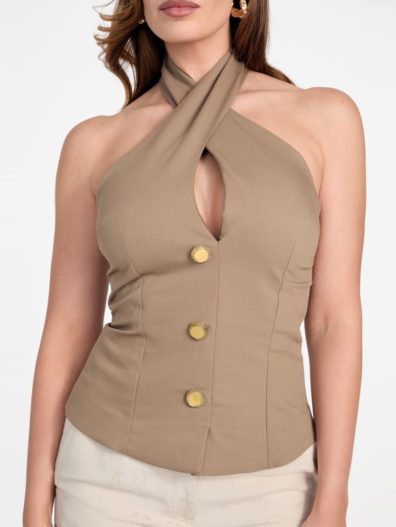 Eco Nada Crossed Halter Top - thumbnail 8