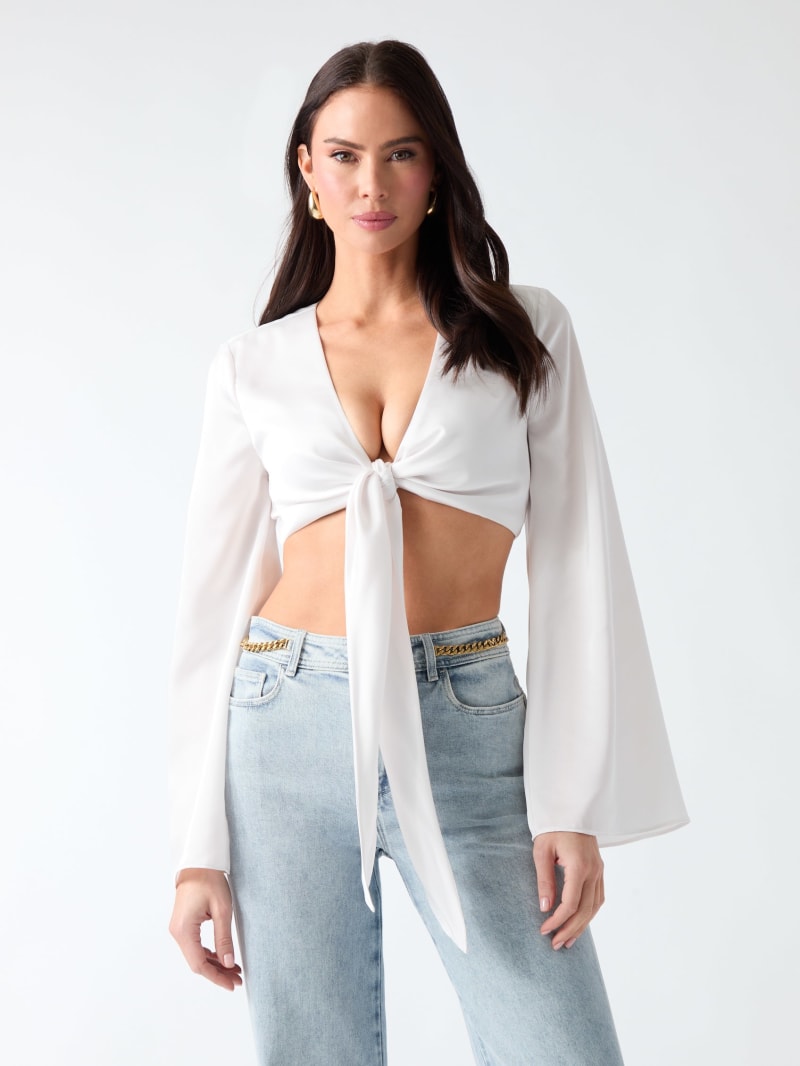 GUESS® Eco Monica Tie-Front Top Women