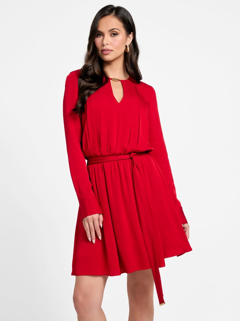 Anita Keyhole Belted Dress