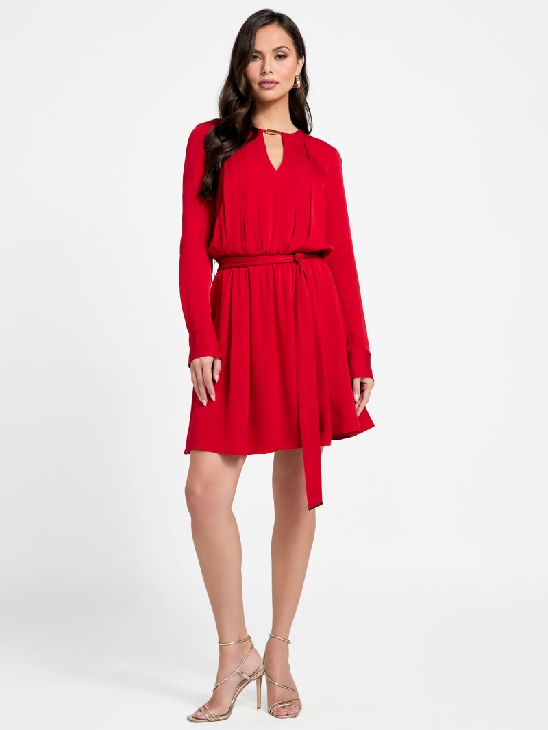 Anita Keyhole Belted Dress