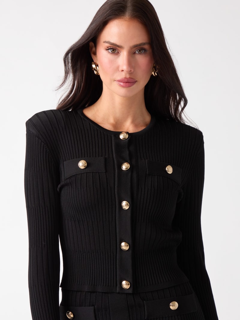 Janet Ribbed Sweater Cardigan - thumbnail 3