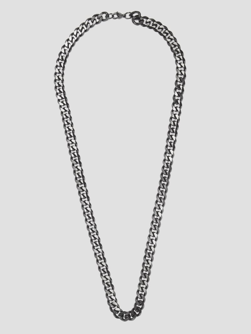 Dark silver chain necklace online