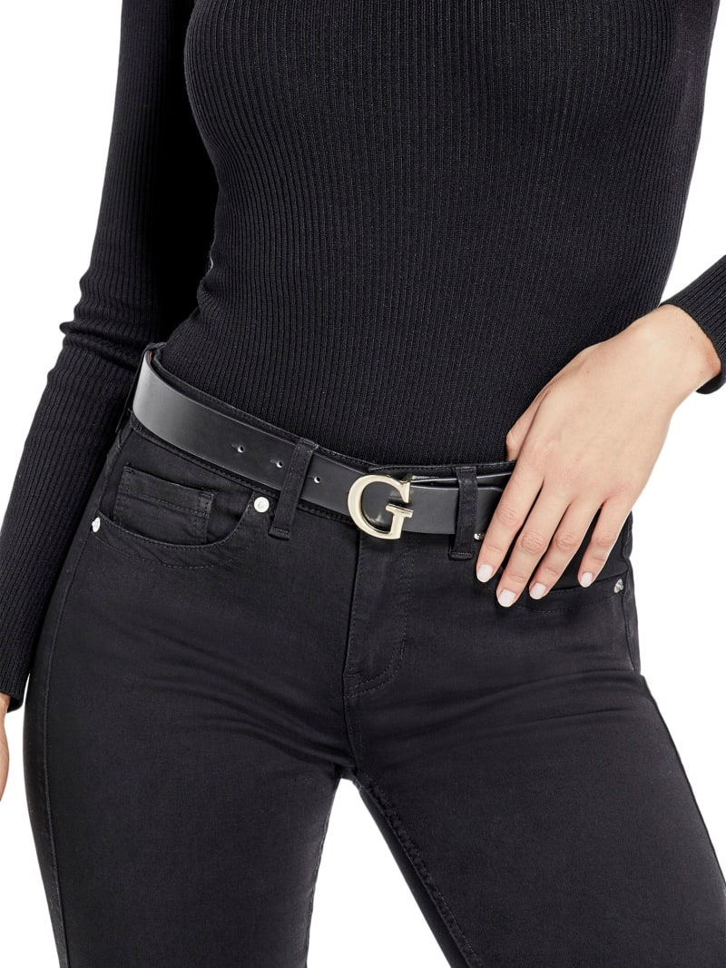 FRO4S Fashion Double G Buckle Leather Women's Belts Stylish and Trendy  Ladies Designer Belt for Gift (Black, Suit Waist Size 26-32) at   Women's Clothing store