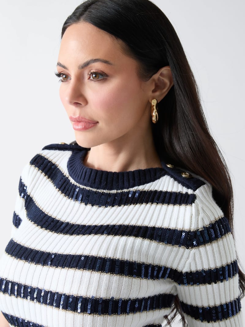 Marciano Striped Sequin Sweater Dress - thumbnail 3