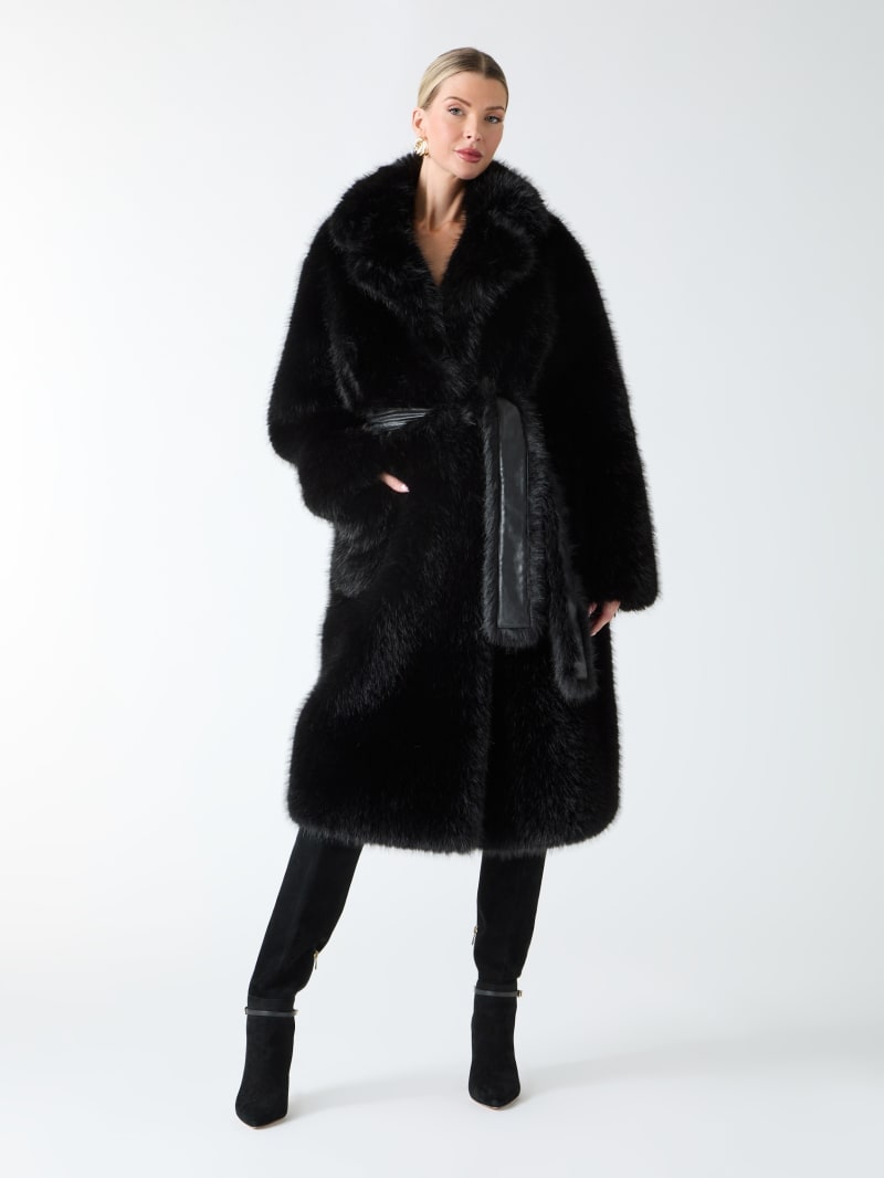 MARCIANO by GUESS® Molly Faux-Fur Wrap Coat