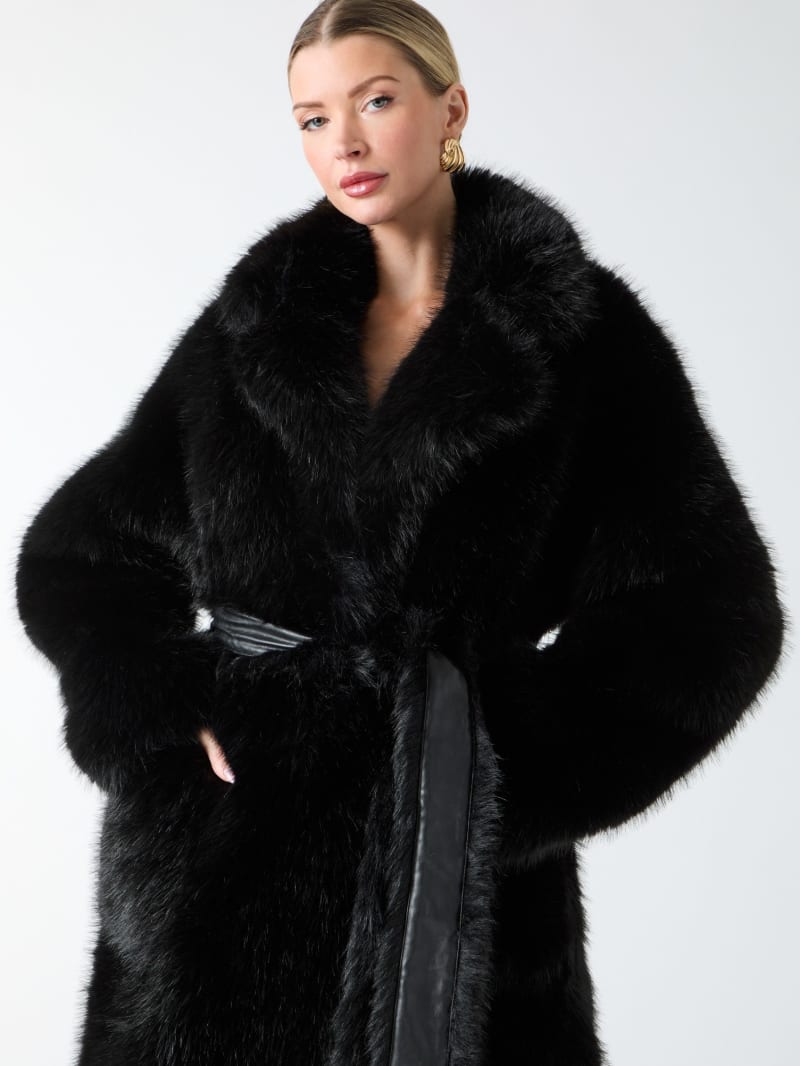 MARCIANO by GUESS® Molly Faux-Fur Wrap Coat