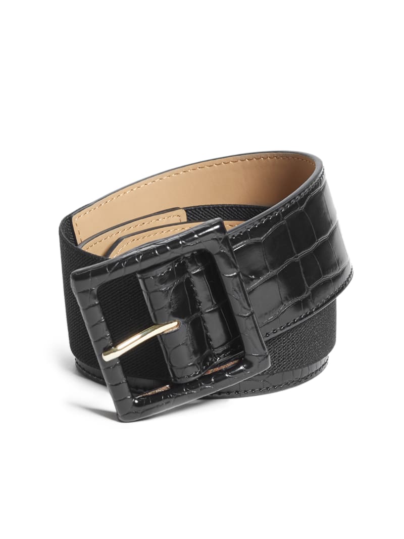 Faux-Crocodile Waist Belt | GUESS Canada