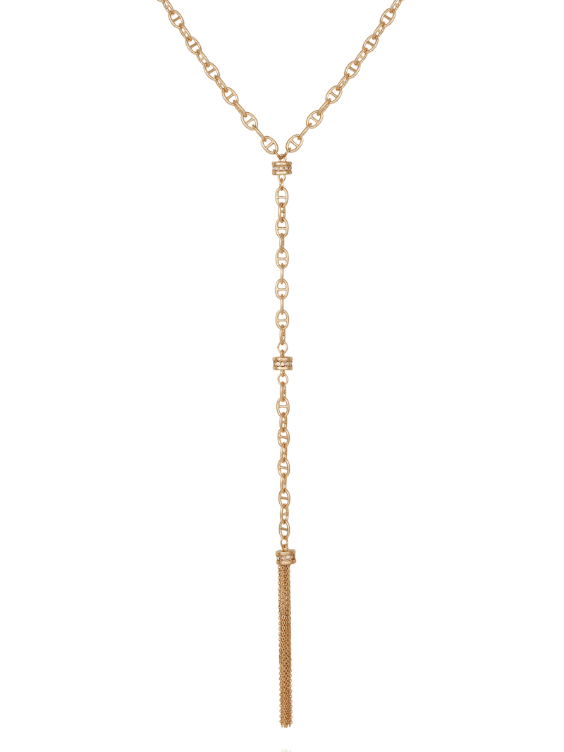 Gold-Tone Chain Y Necklace