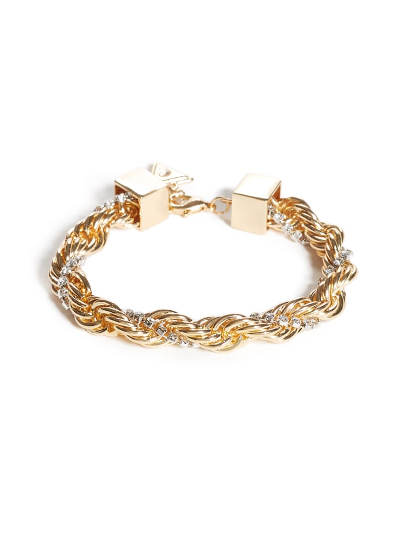 Guess Gold-Tone Braided Bracelet. 2