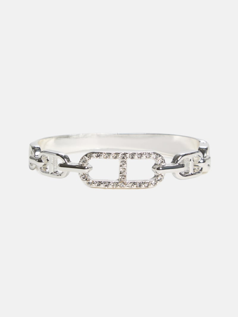Silver-Tone Link Bangle