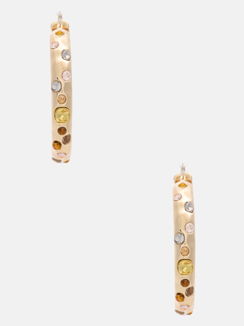 Large Gold-Tone Hoop Earrings