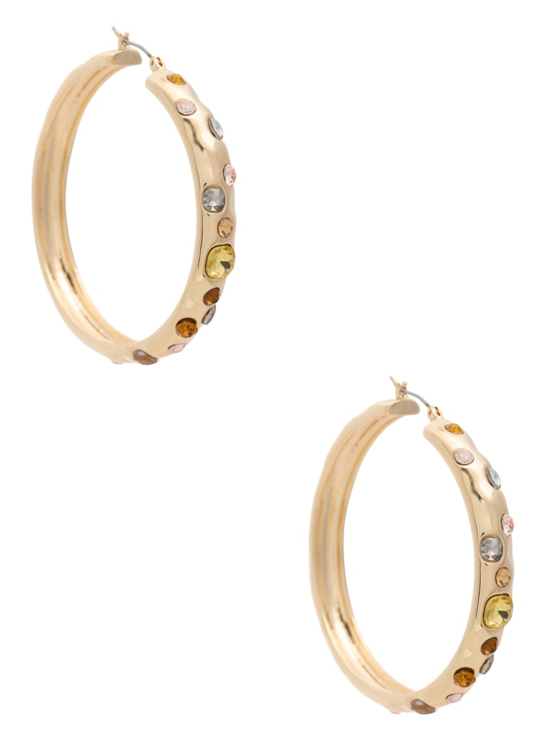 Large Gold-Tone Hoop Earrings