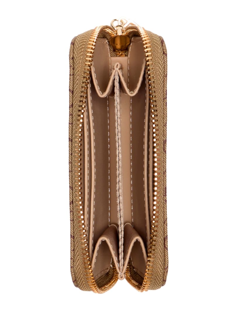 Portefeuille zippé à logo Safran