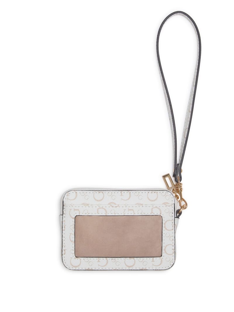 Eldoria Logo Small Zip Wristlet Wallet | GUESS Factory