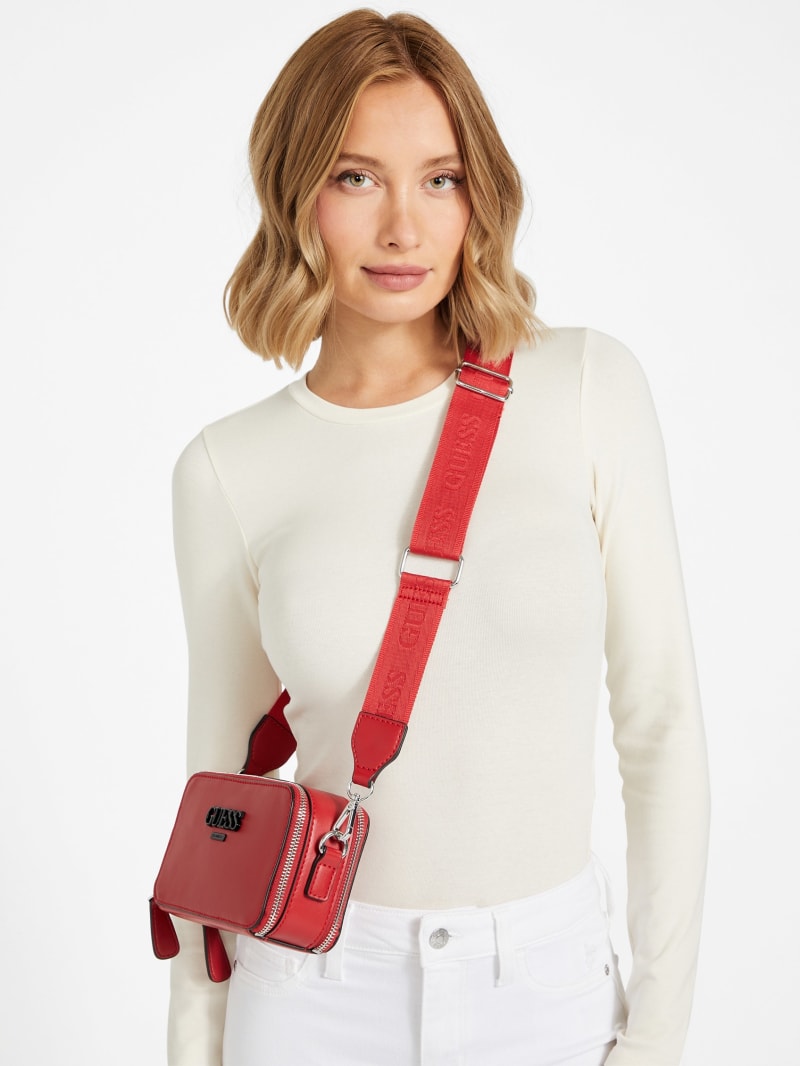 Lewistown Double Zip Crossbody | GUESS Factory Ca