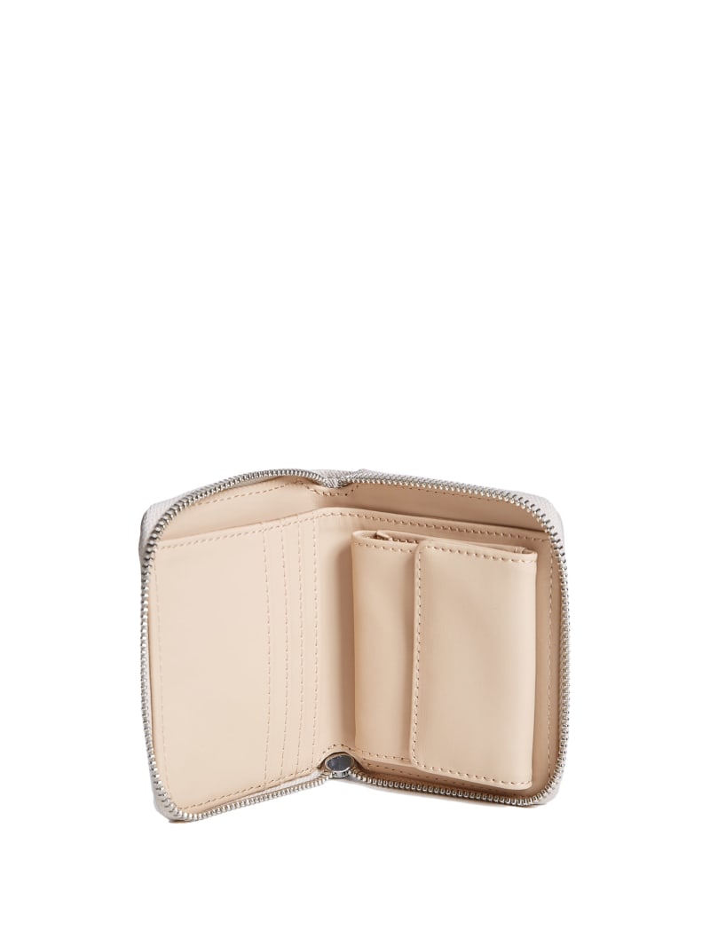 Abree Glitter Small Zip-Around Wallet | GUESS Factory