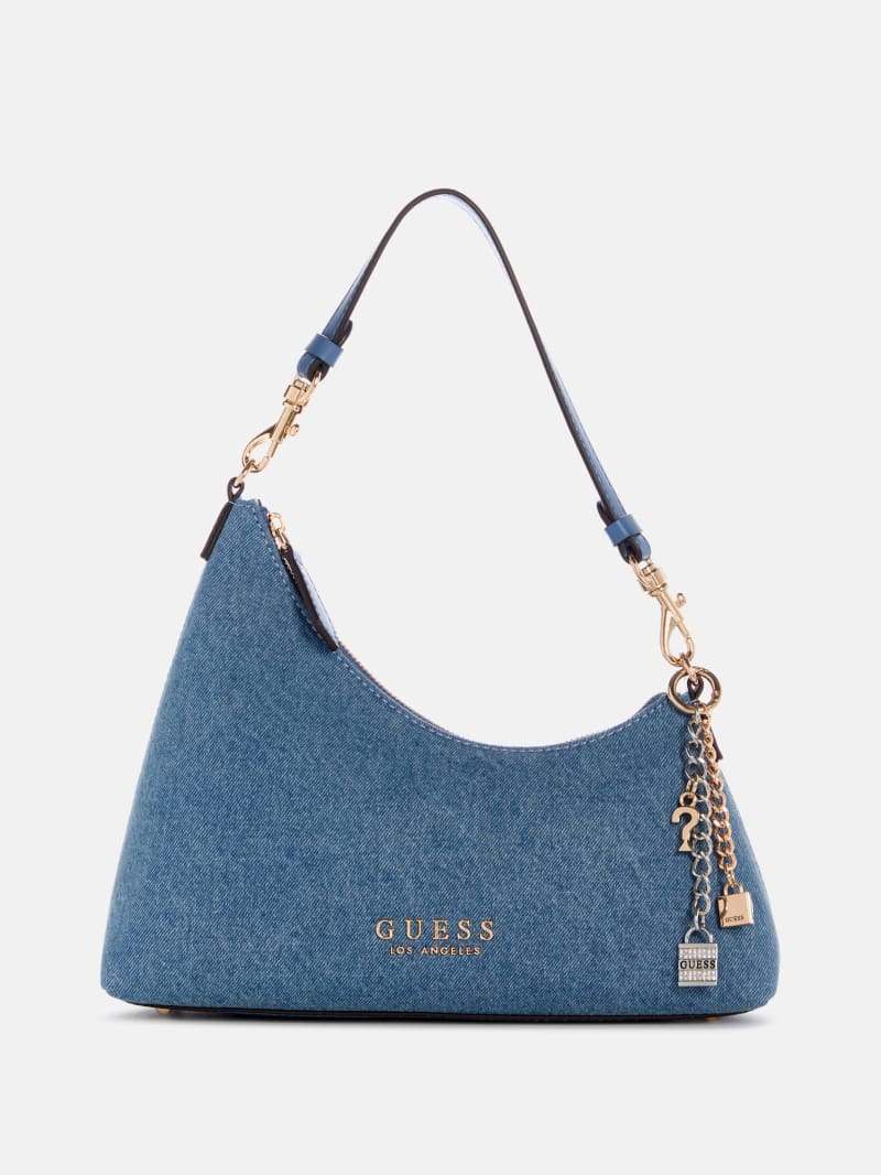 Brandi Denim Shoulder Bag | GUESS Factory