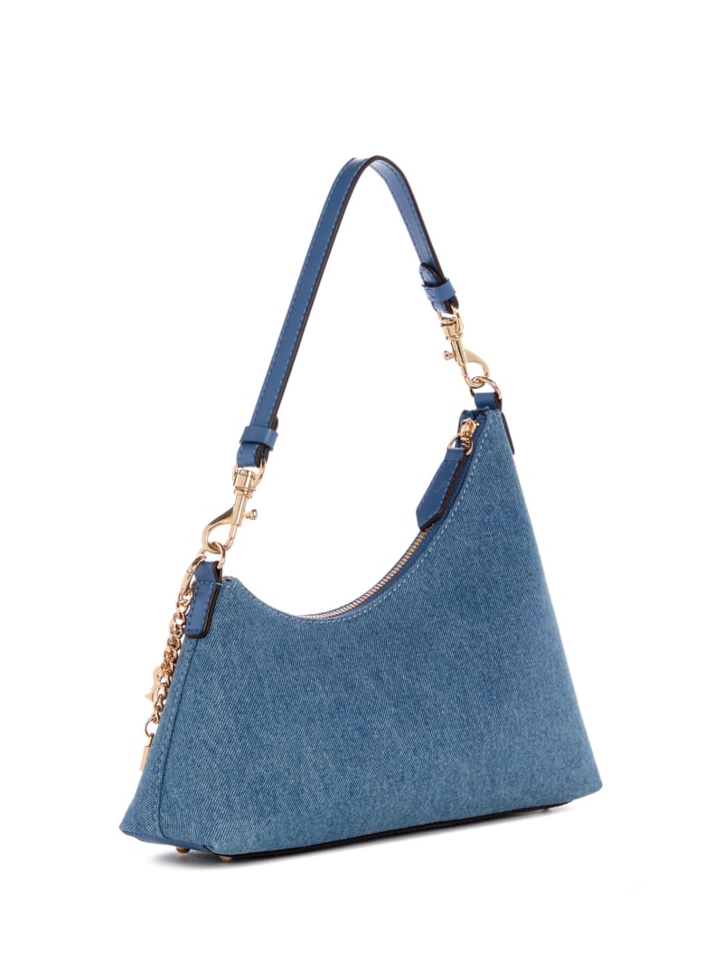 Brandi Denim Shoulder Bag | GUESS Factory Ca