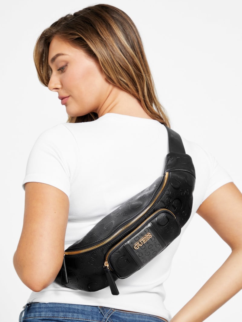 Guess factory women's top quilted belt bag