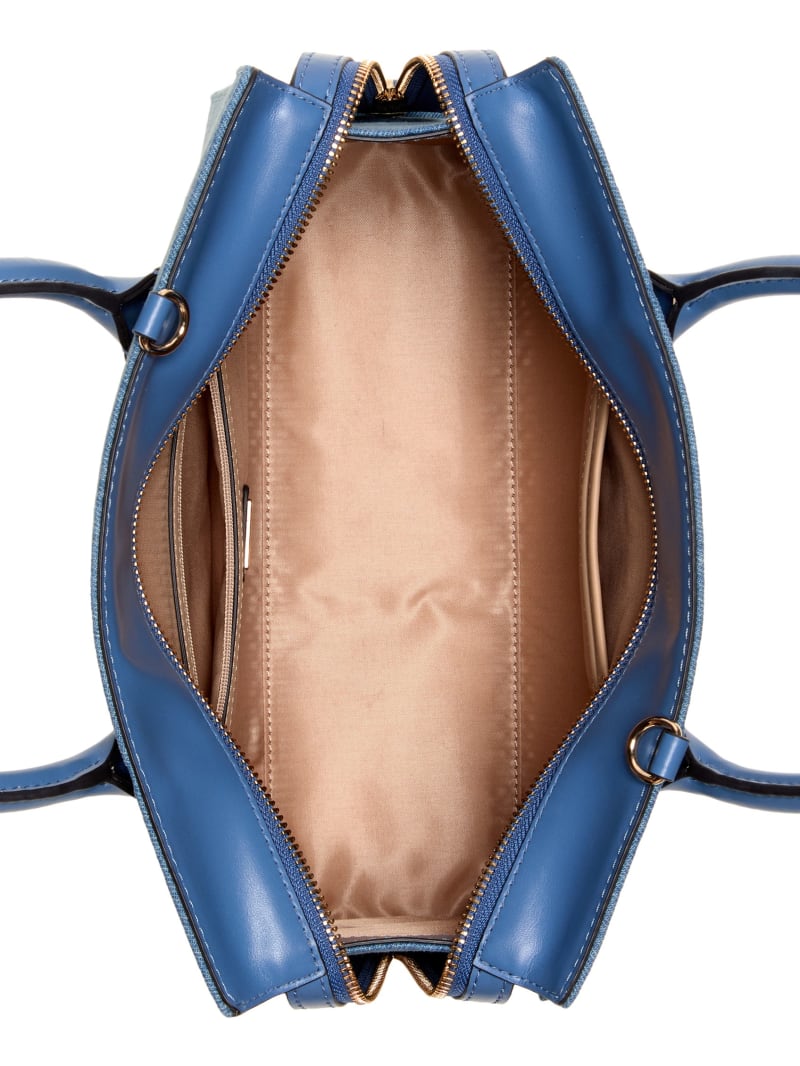 Beryln Denim Large Satchel | GUESS Factory Ca