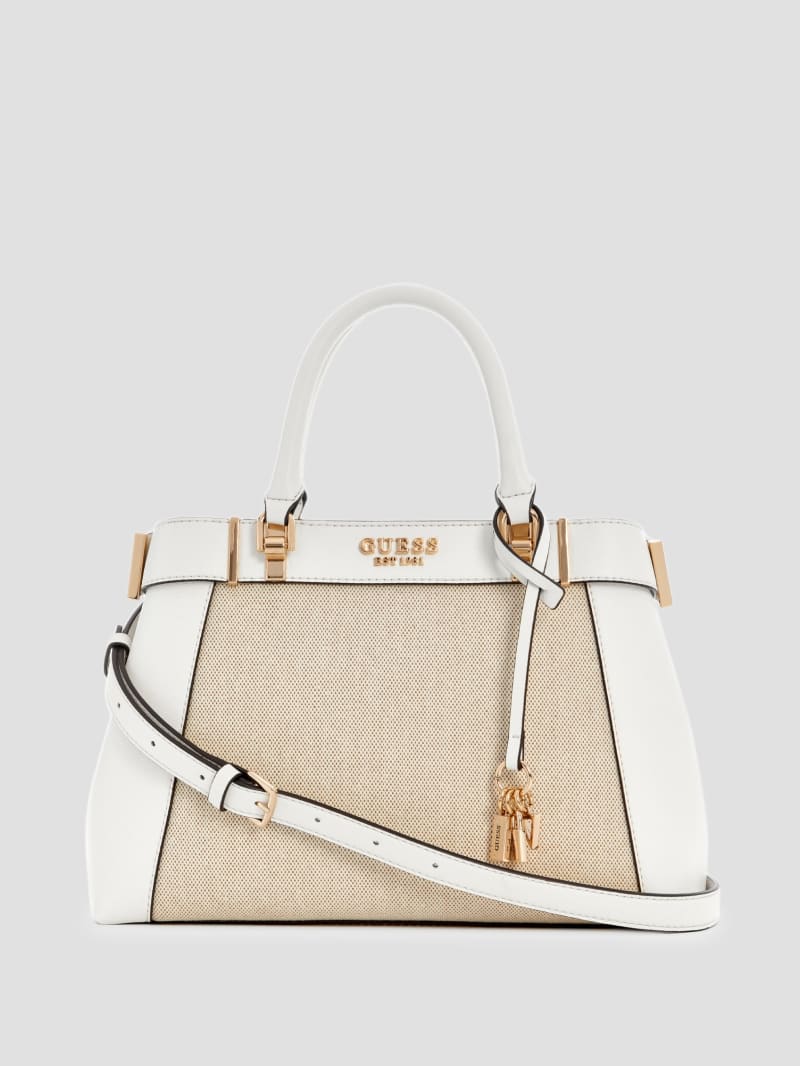 GUESS® Anadela Canvas Satchel Women