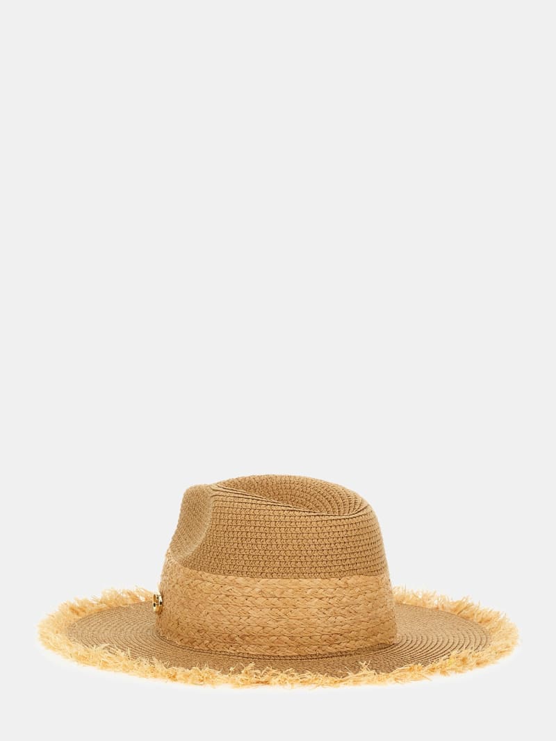 GUESS® Wide Brim Straw Hat Women